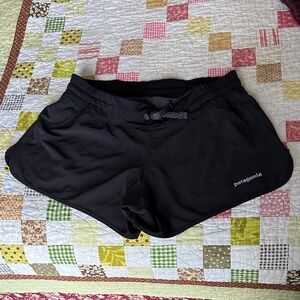 Patagonia Women's Strider Black Running Shorts - excellent condition